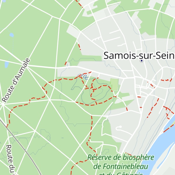 Map of Rocher de Samois