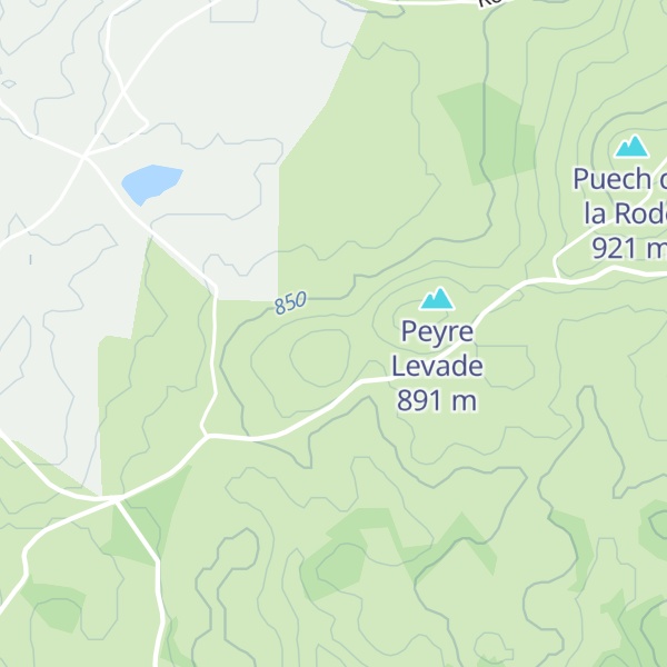 Map of Puech de Bambès