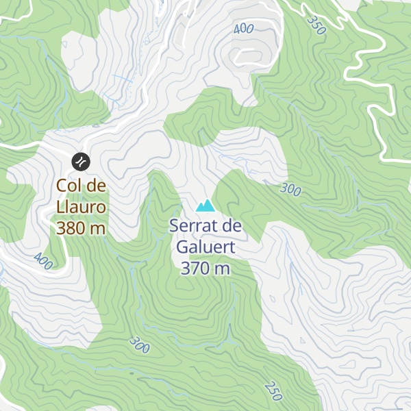 Map of Serrat de Galuert