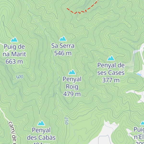 Map of Penyal Roig