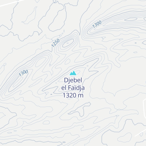 Map of Djebel el Faïdja