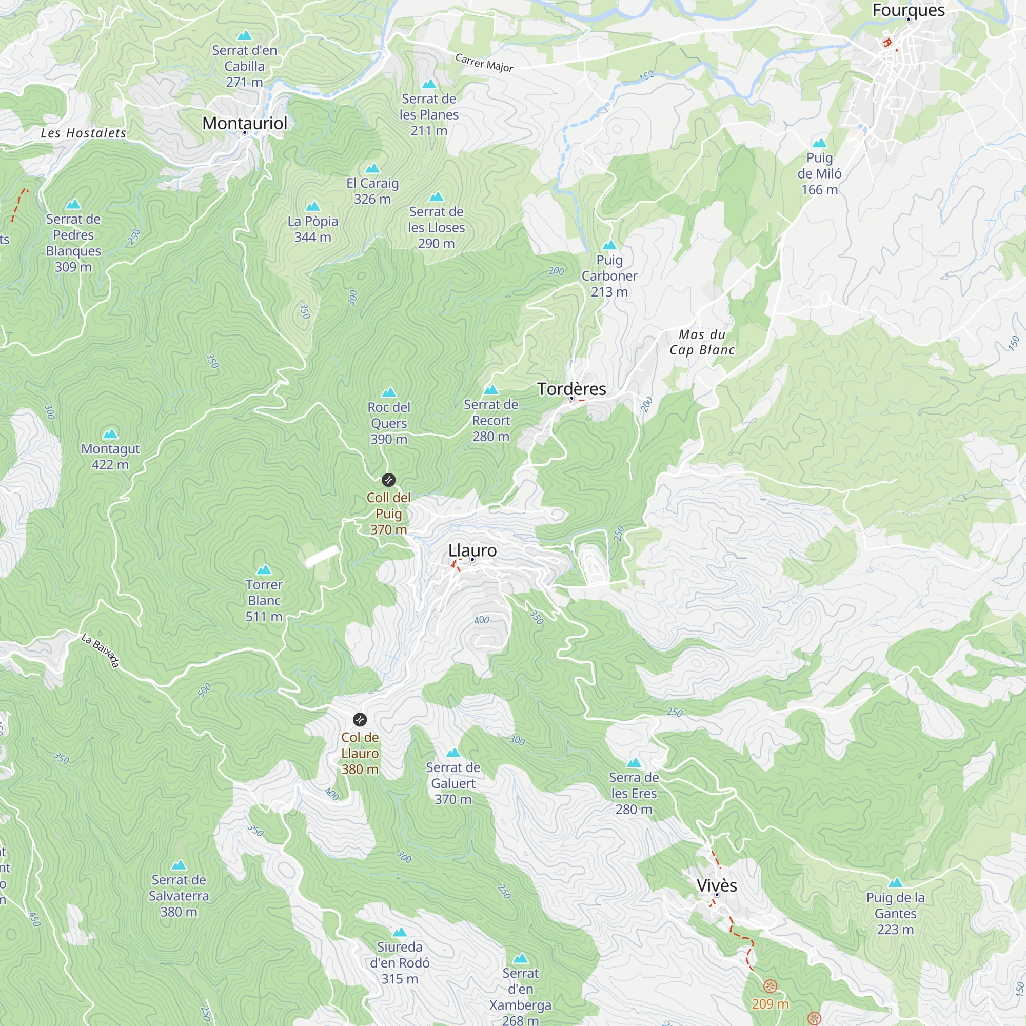 Cabane del Moro map