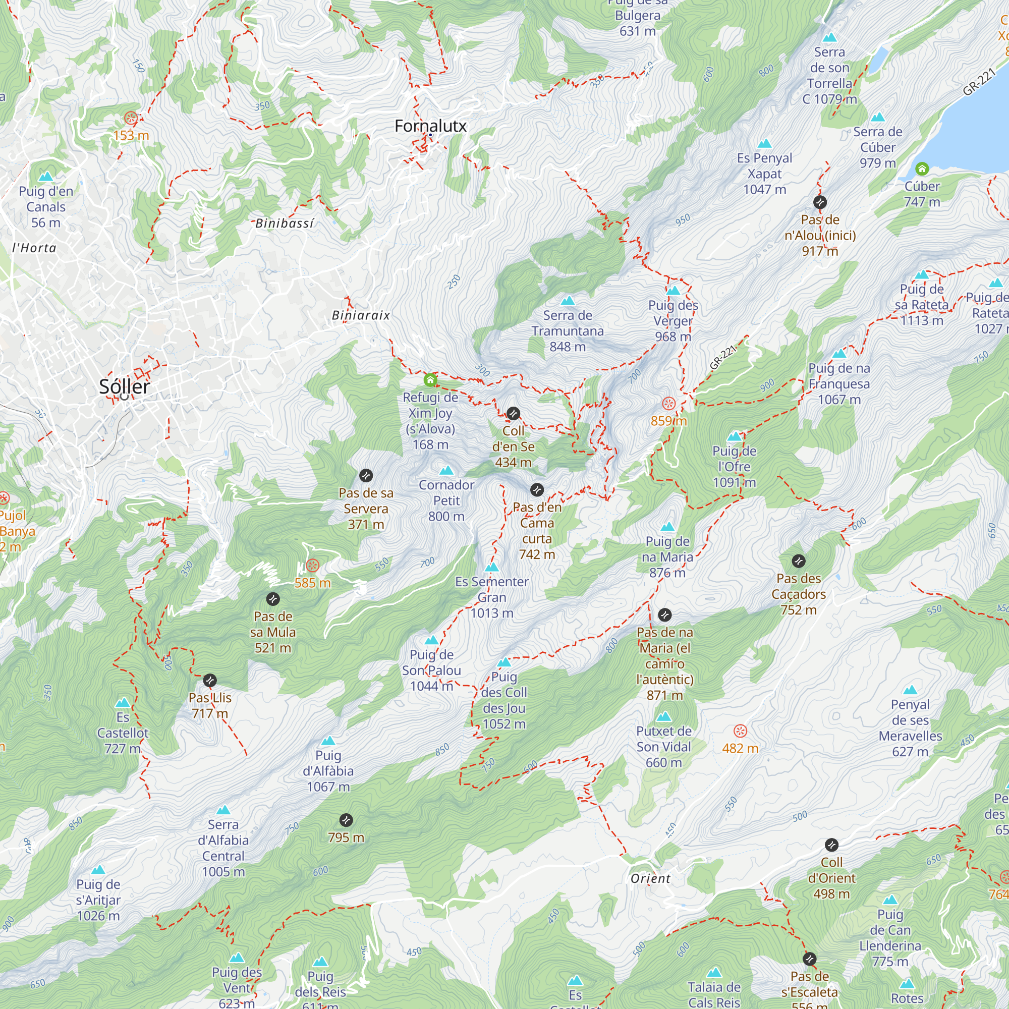 Els Cornadors map