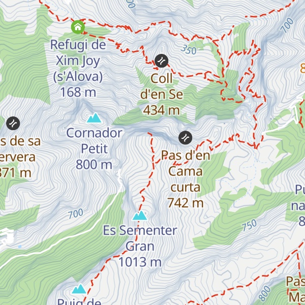 Map of Els Cornadors