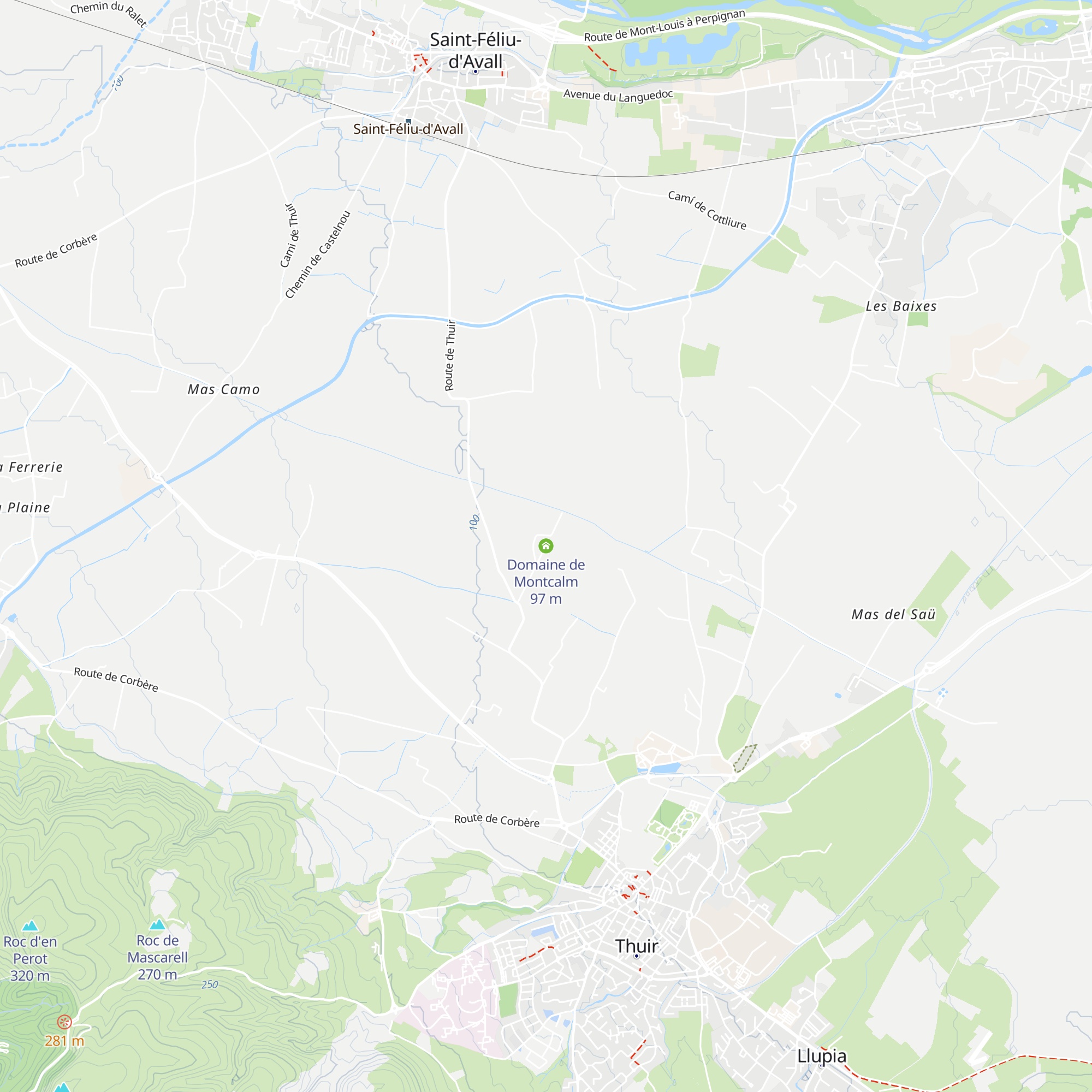 Domaine de Montcalm map