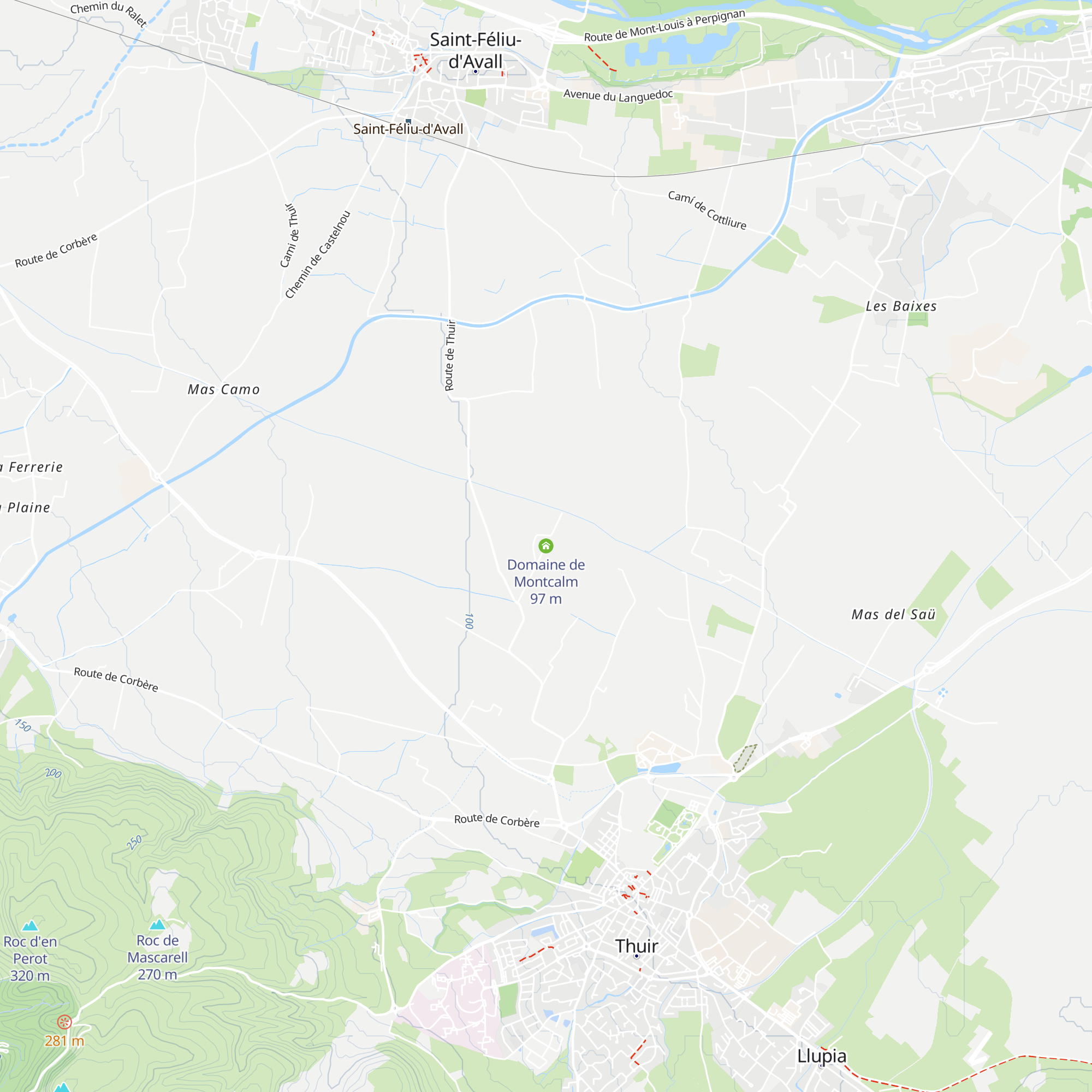 Domaine de Montcalm map