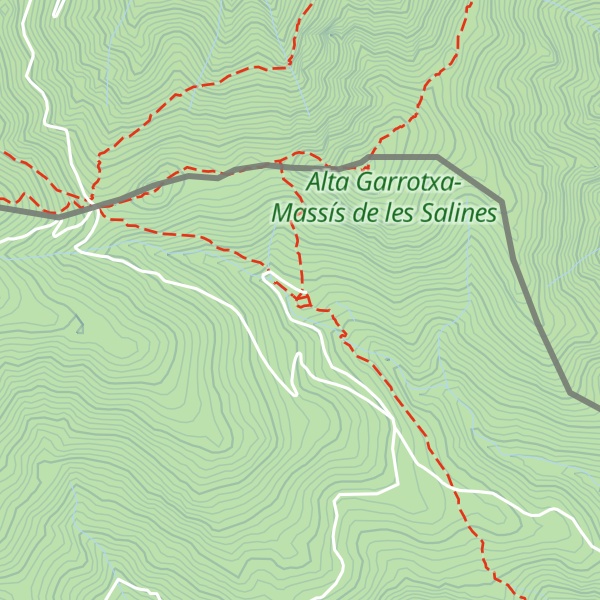 Map of Refugi de les Salines