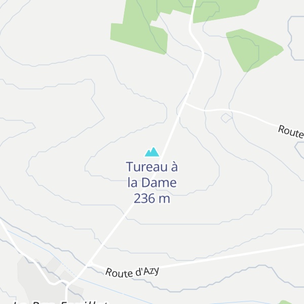 Map of Tureau à la Dame