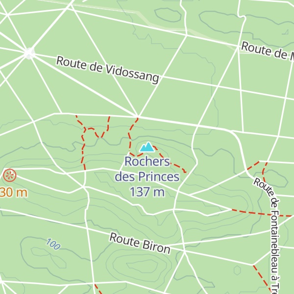 Map of Rochers des Princes