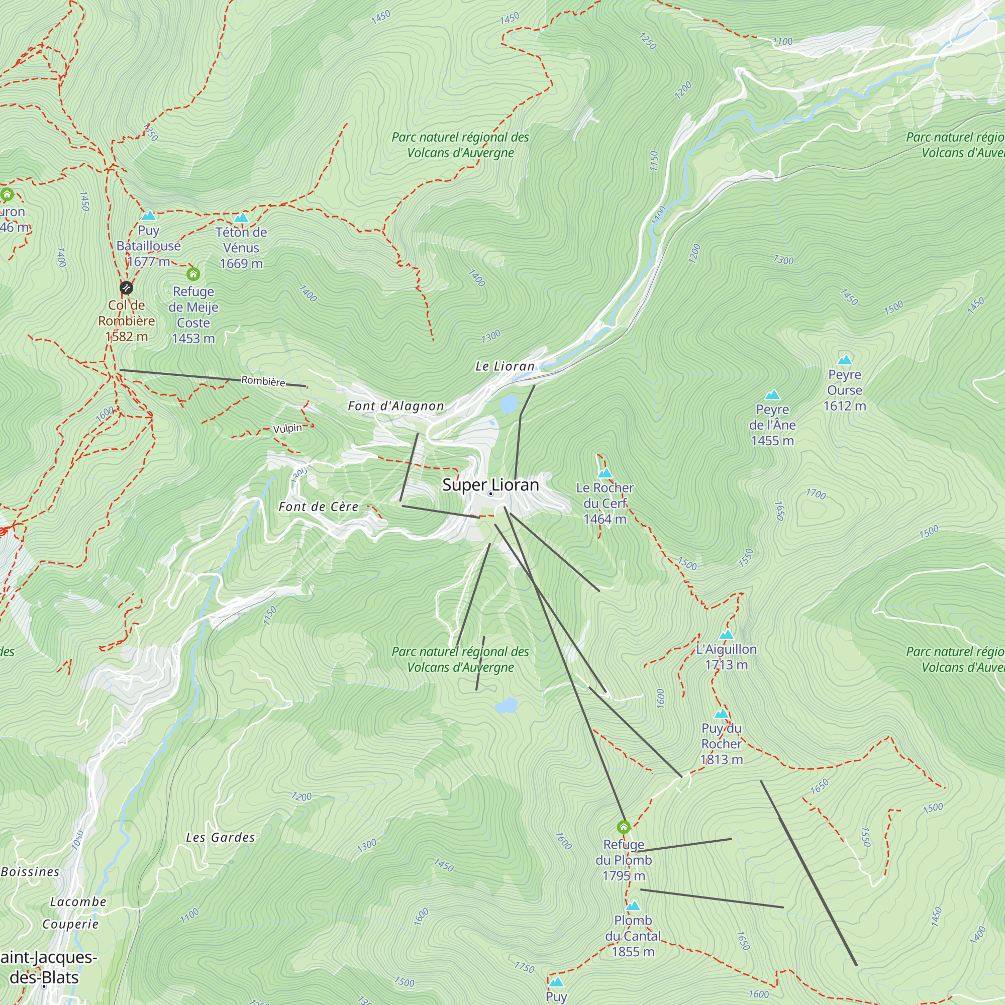 Hautes Terres Tourisme map