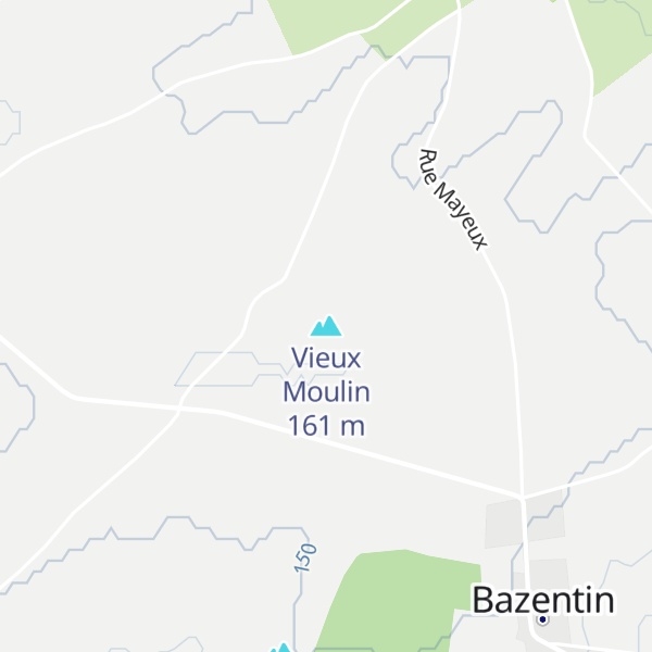Map of Vieux Moulin