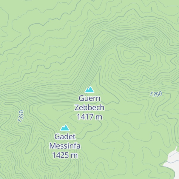 Map of Guern Zebbech