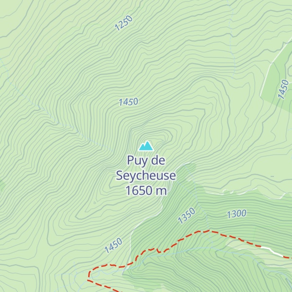 Map of Puy de Seycheuse