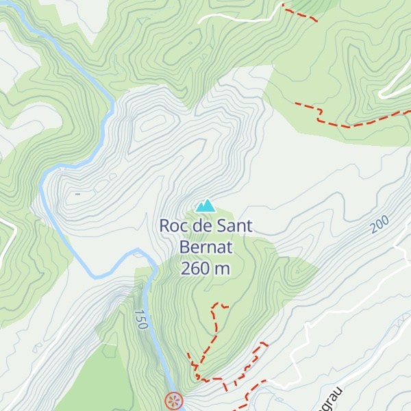 Map of Roc de Sant Bernat