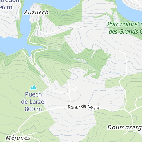 Map of Le Puech
