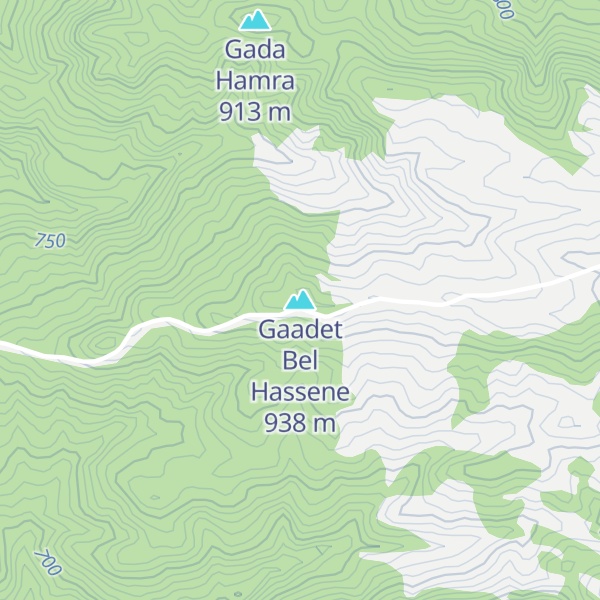Map of Gaadet Bel Hassene