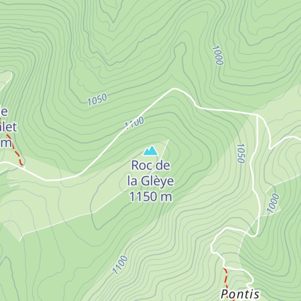 Map of Roc de la Glèye