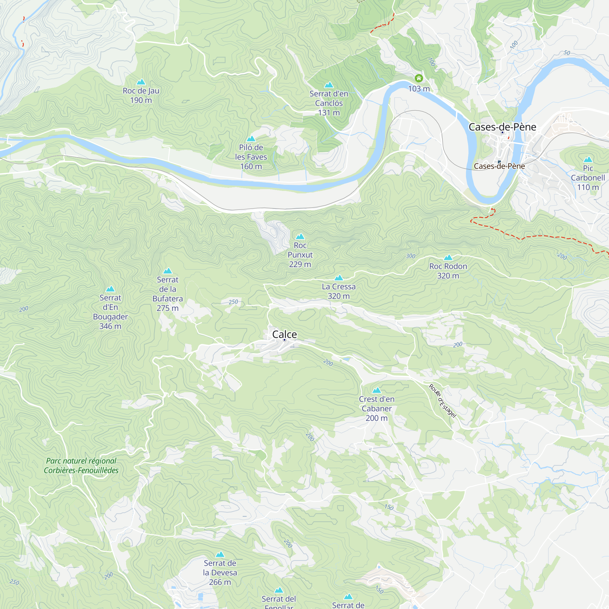 Cabane de las Coumes map