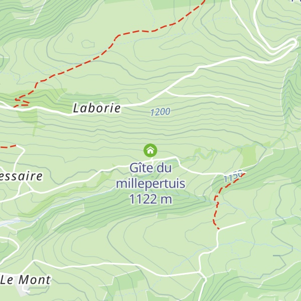 Map of Gîte du millepertuis