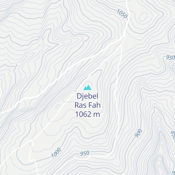 Map of Djebel Ras Fah