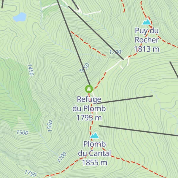 Map of Refuge du Plomb