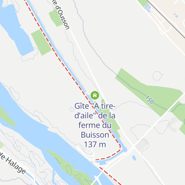 Map of Gîte "Au Clair de Lune" de la ferme du Buisson