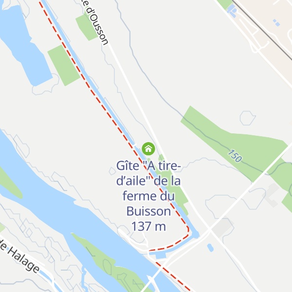 Map of Gîte "L'Orée du Bois" de la ferme du Buisson