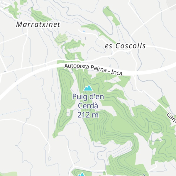 Map of Puig d'en Cerdà