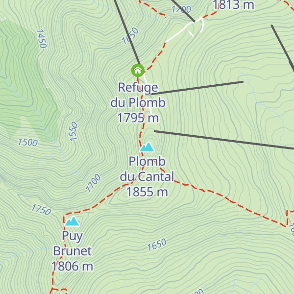 Map of Plomb du Cantal