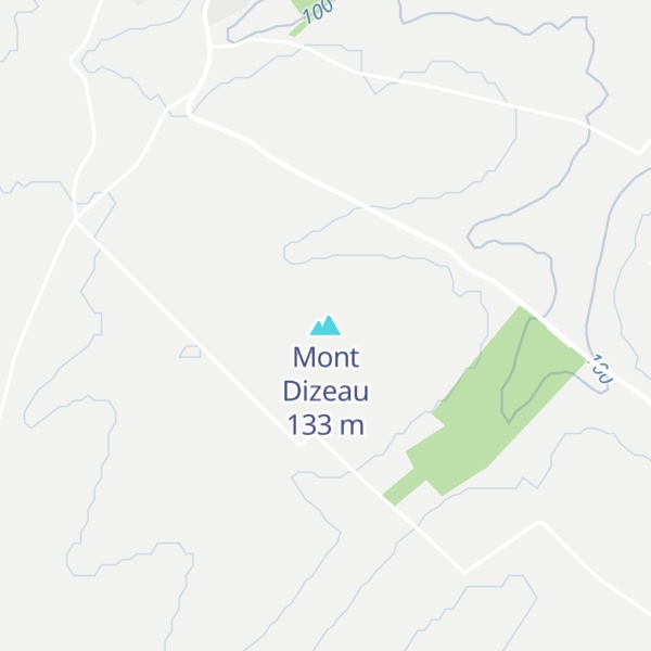 Map of Mont Dizeau