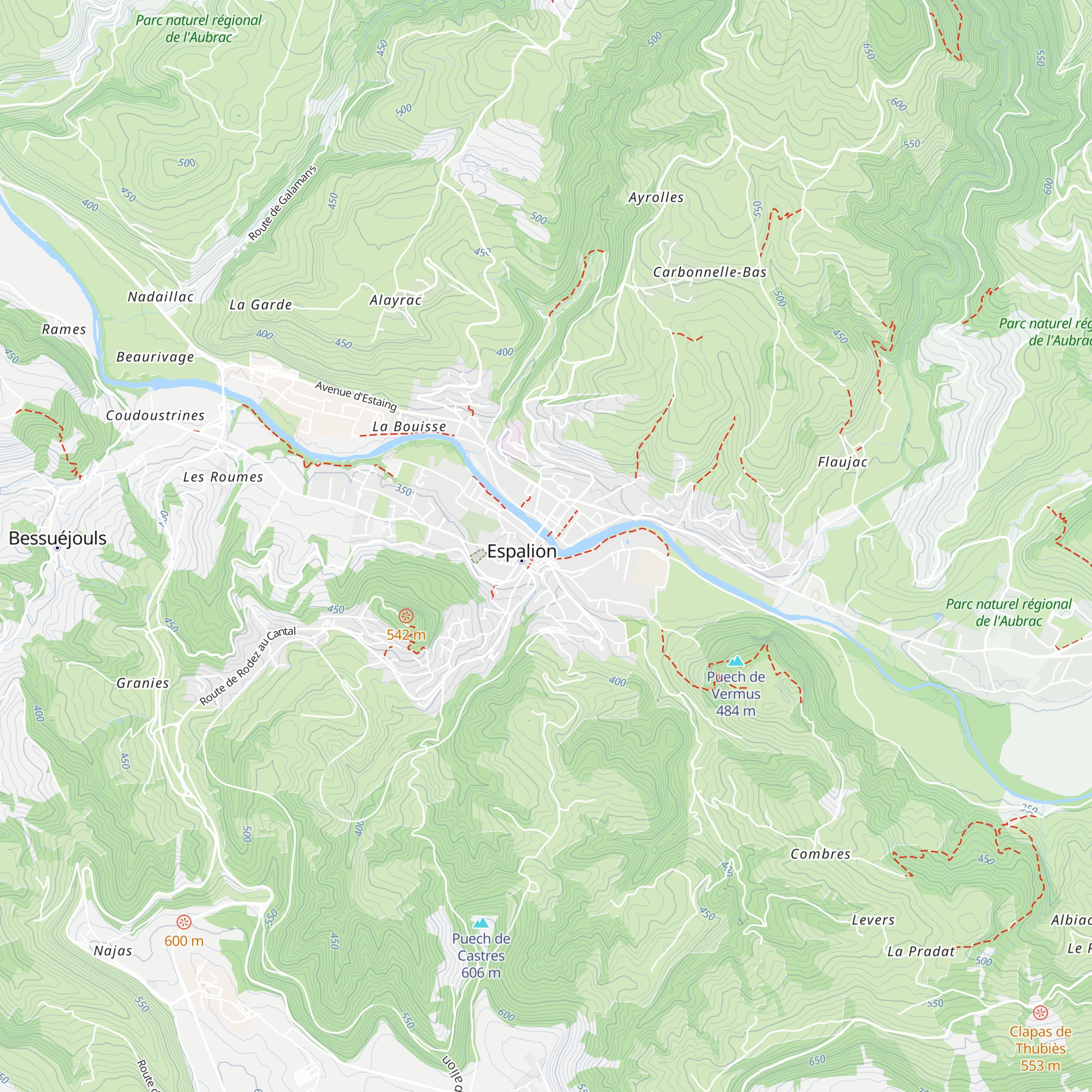 Gîte du Pont Vieux map