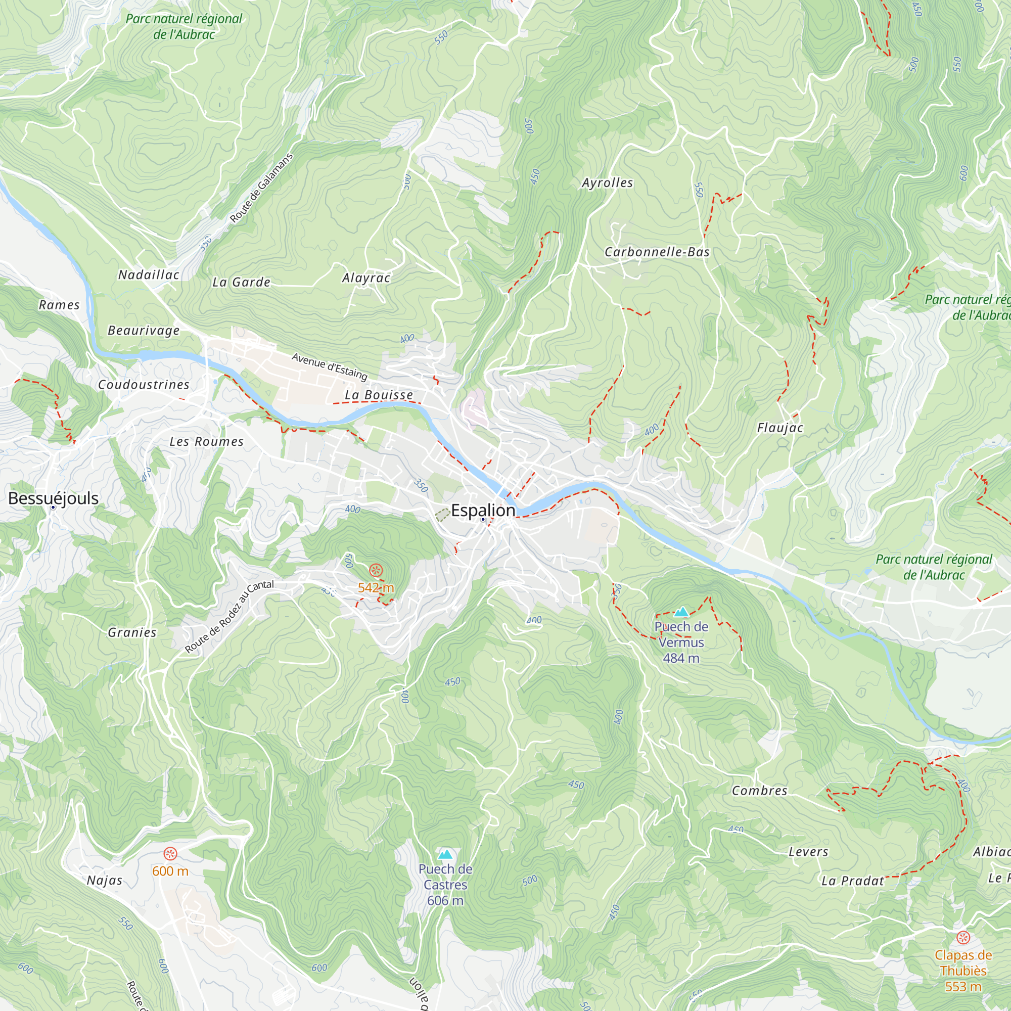 Gîte du Pont Vieux map