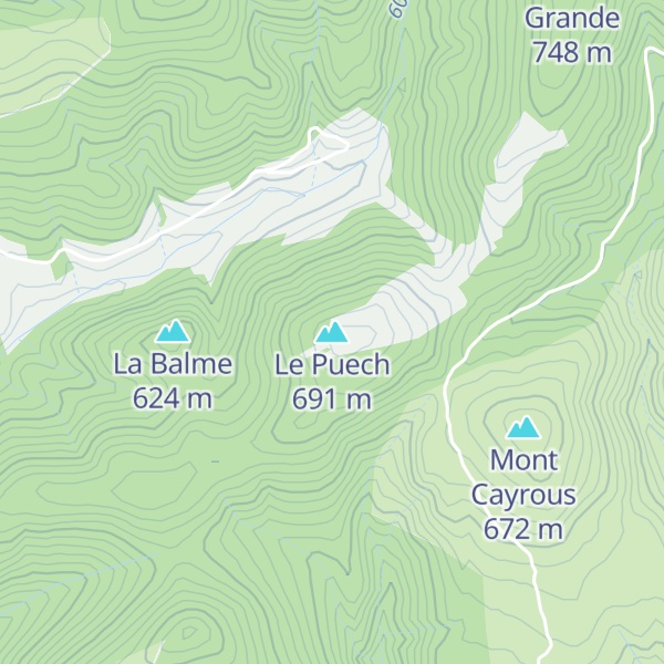 Map of Le Puech