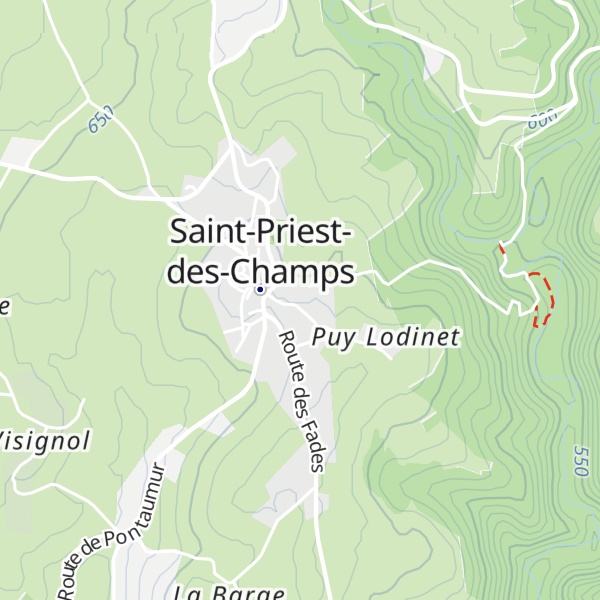 Map of Gîtes de La Cascade