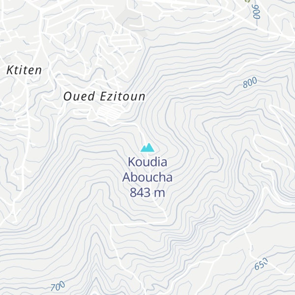 Map of Koudia Aboucha