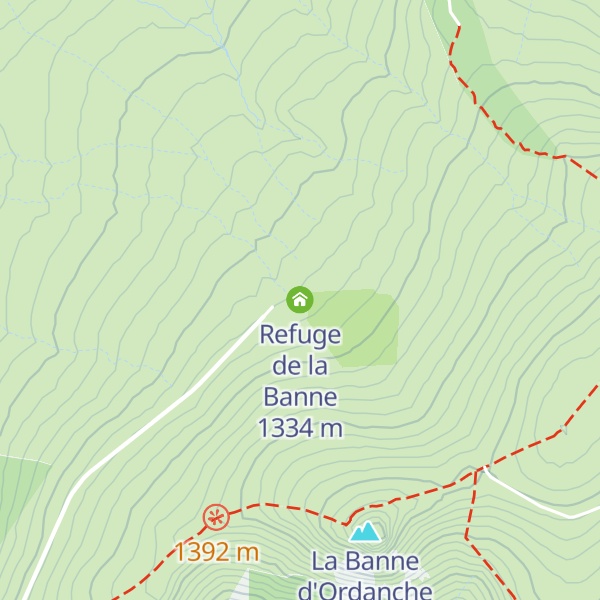 Map of Refuge de la Banne