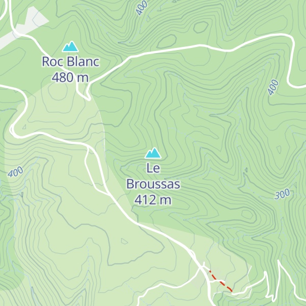 Map of Le Broussas