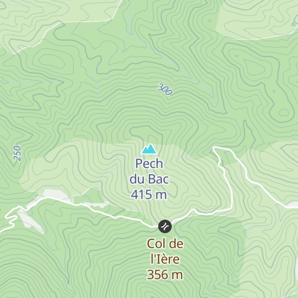 Map of Pech du Bac