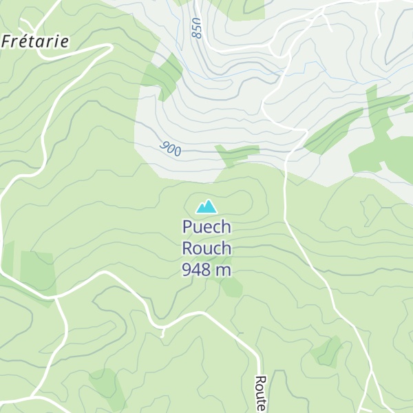 Map of Puech Rouch