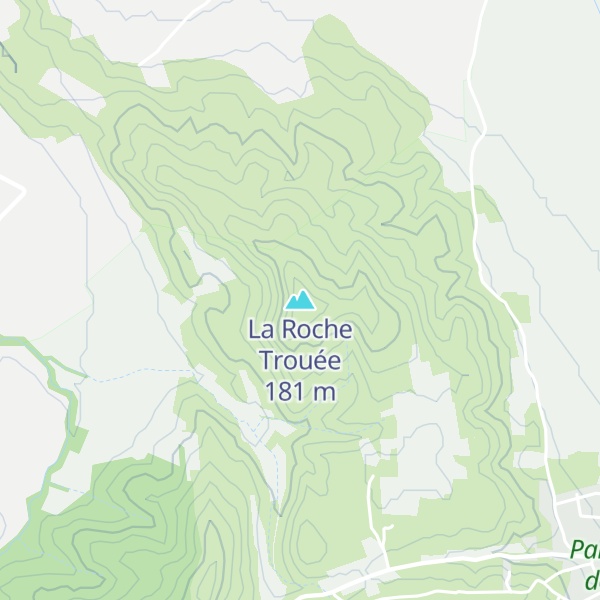 Map of La Roche Trouée