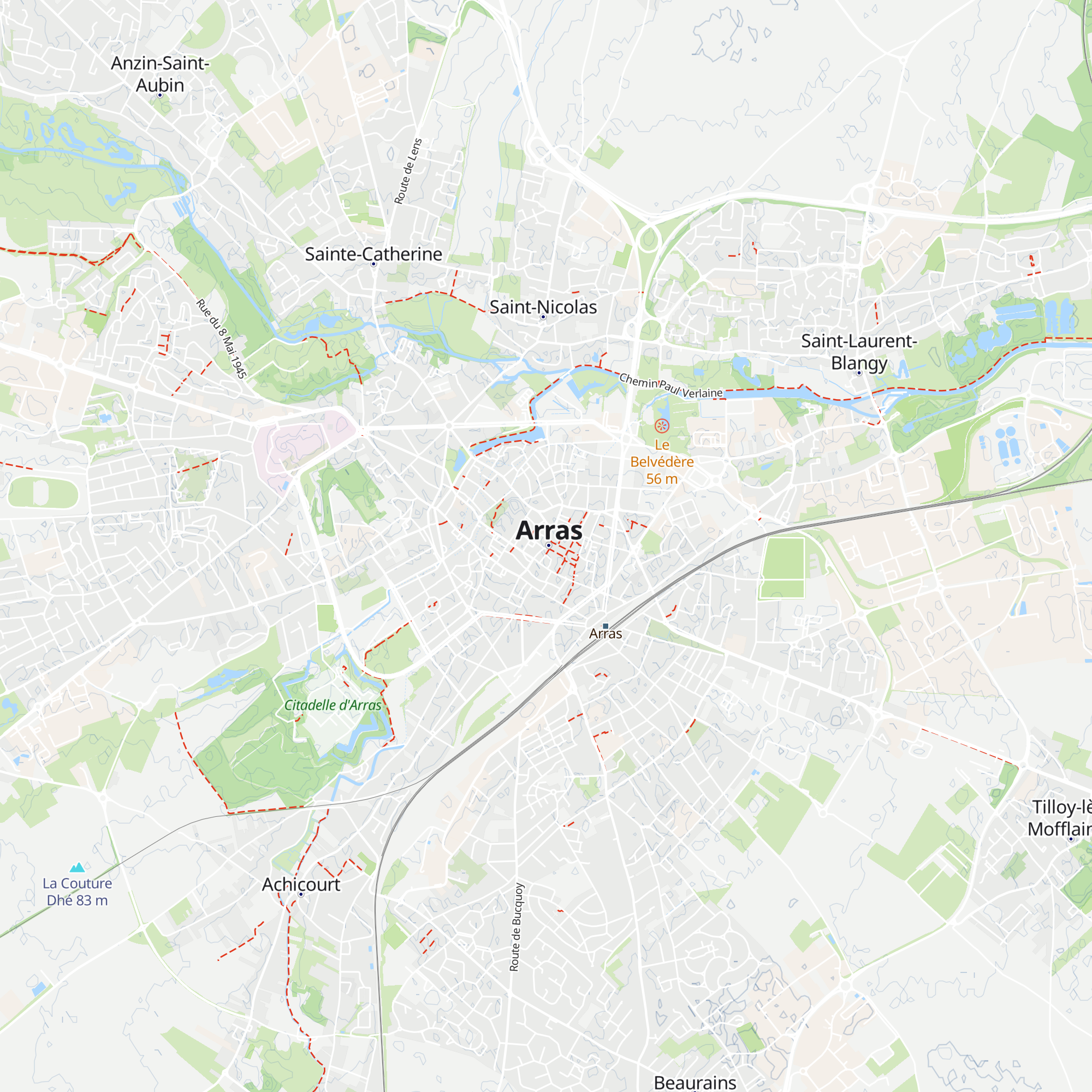 Office du Tourisme d'Arras map