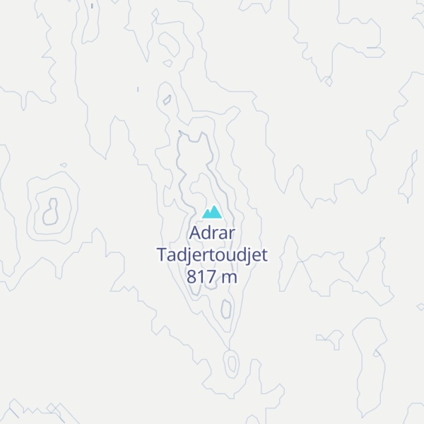 Map of Adrar Tadjertoudjet