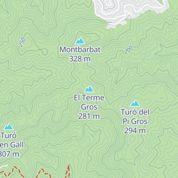 Map of El Terme Gros