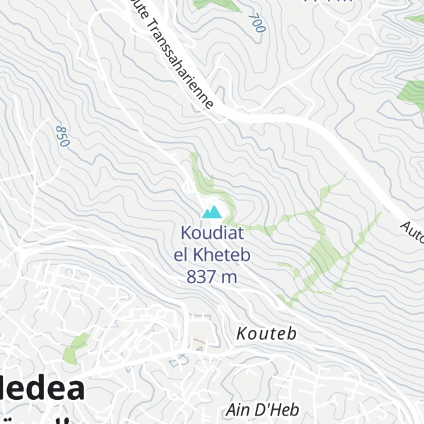 Map of Koudiat el Kheteb