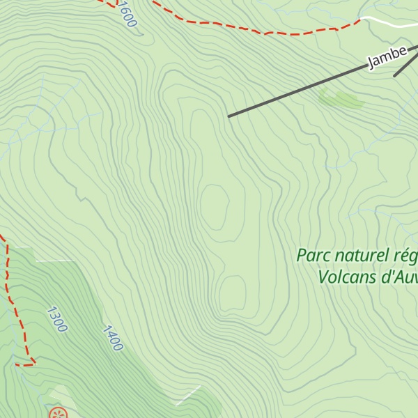Map of Puy de Grandval