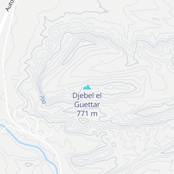 Map of Djebel el Guettar