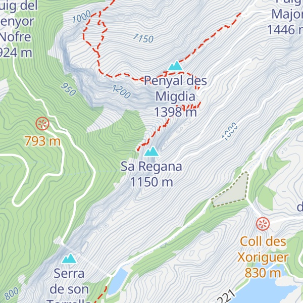 Map of Sa Regana