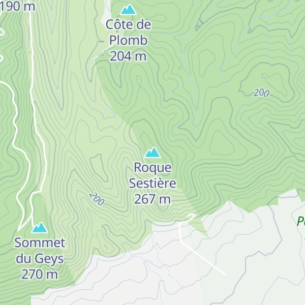 Map of Roque Sestière