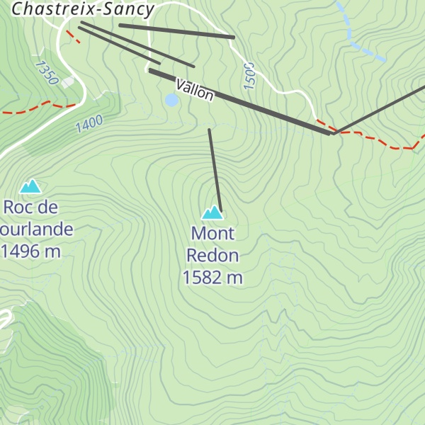 Map of Mont Redon