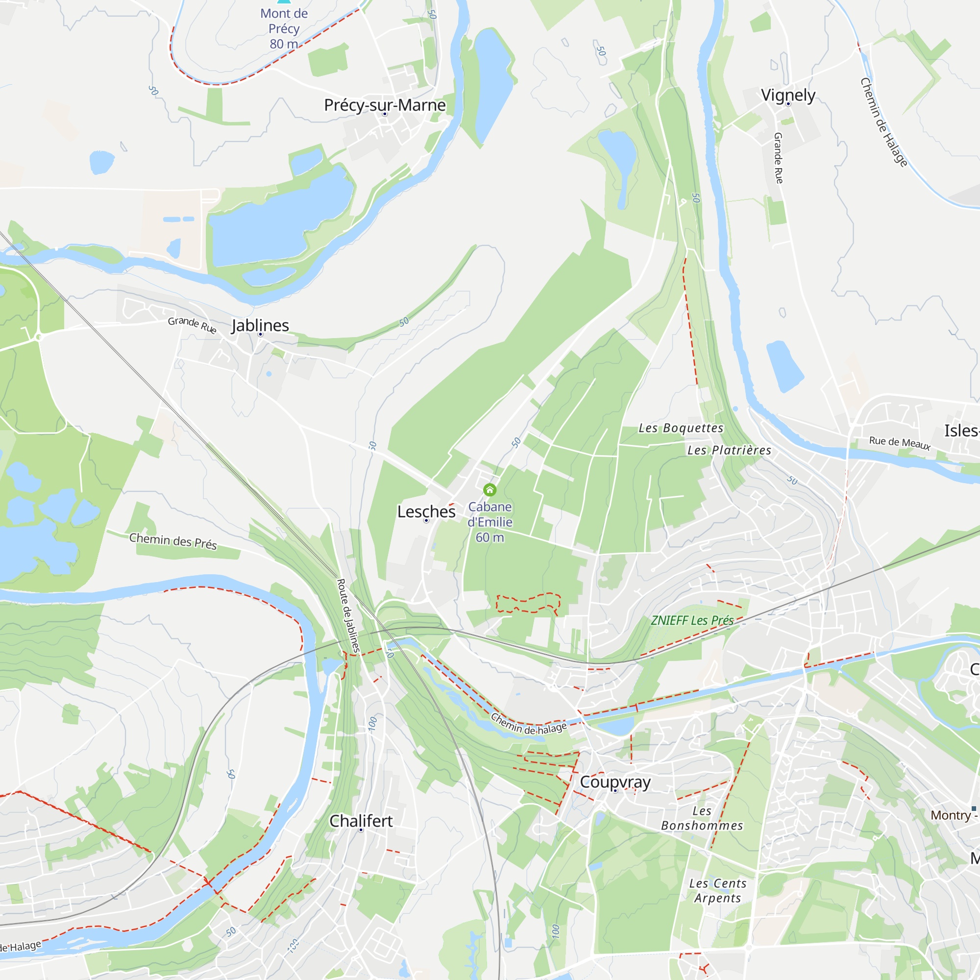 Cabane d'Emilie map
